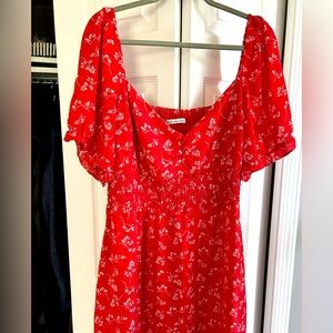 Abercrombie XL red dress. Can be worn off-shoulder